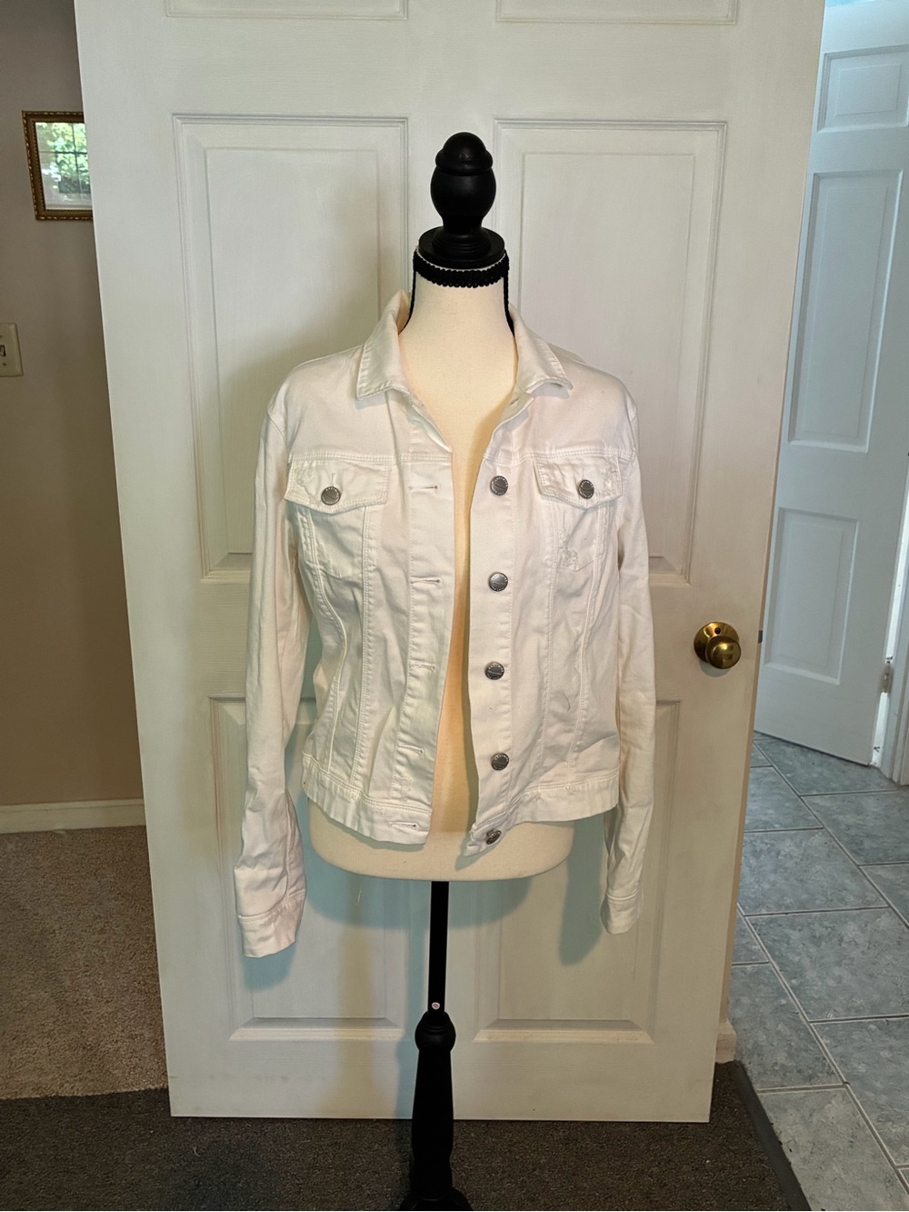Greywire New York Women's White Denim Jacket
